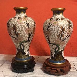 VINTAGE  / ANTIQUE CLOISONNÉ CHINESE VASES 1900-1940